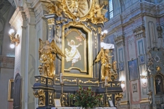 Ołtarz św. Wincentego po renowacji – rok 2017.