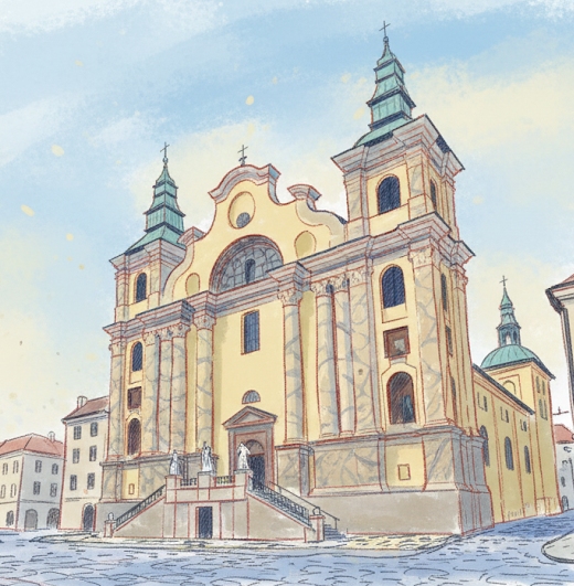 Późnobarokowa bazylika z rokokowym wnętrzem, trójnawowym korpusem i unikalną historią zapisaną w murach Przemyśla.